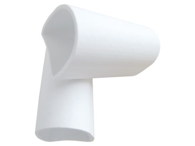 Steigerstootrand p-connector wit (2pcs)