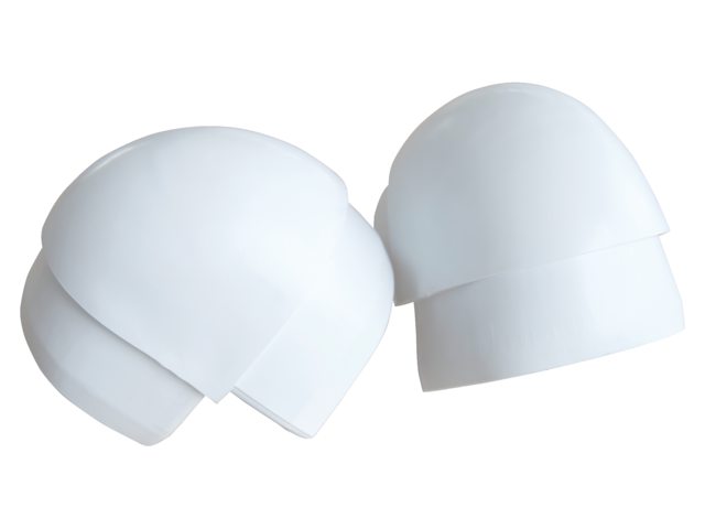 Steigerstootrand p-hoek wit (2pcs)