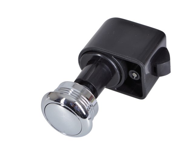 Drukknop rond messing verchroomd zelfsluitend