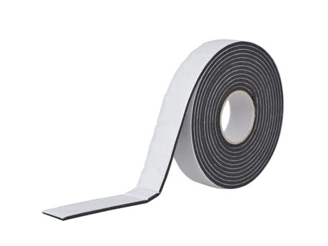 Dubbelzijdig klevend vinyl foam tape zwart 19x3mm 3m