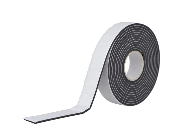Dubbelzijdig klevend vinyl foam tape zwart 25x3mm 3m