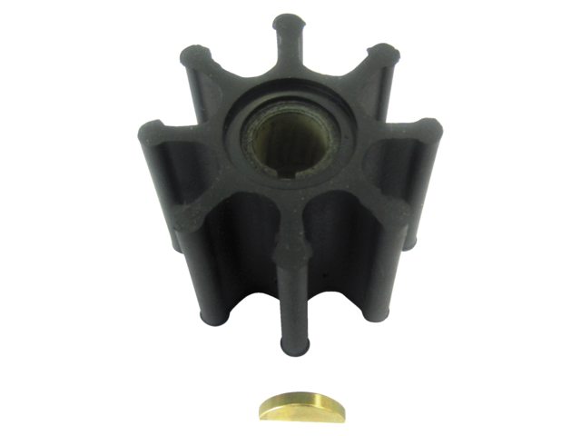 Neoprene inboard impeller key drive met key &amp; kap