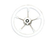 V57 stuurwiel wit/rvs 5-spaaks