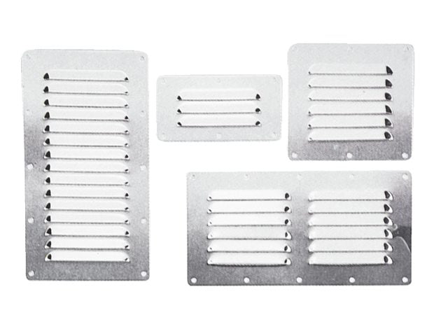 Ventilatierooster rvs 116x127mm