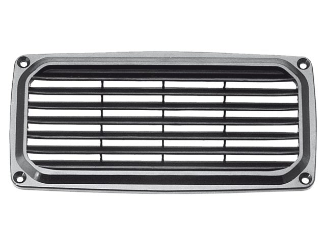 ABS ventilatie rooster zwart 201x101mm
