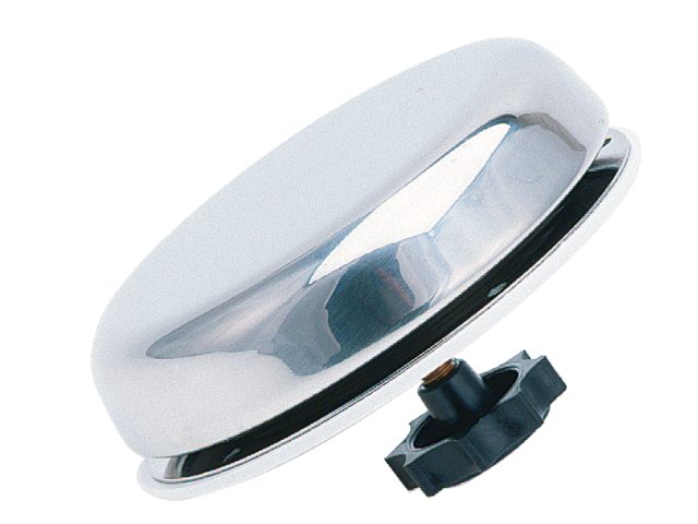 Rvs dekventilator 75mm