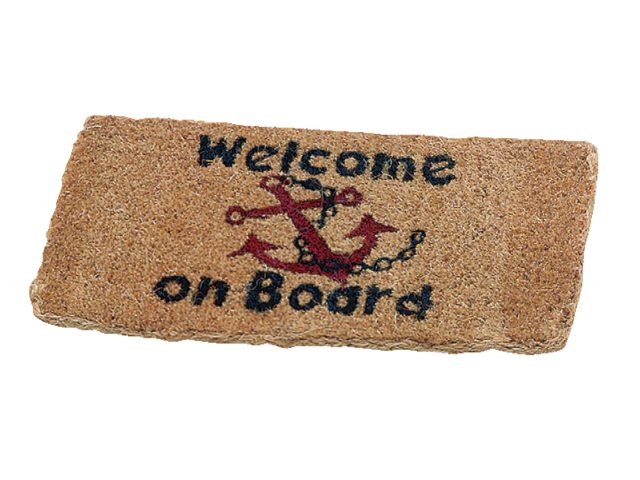 Mat welcome on board 25x50cm