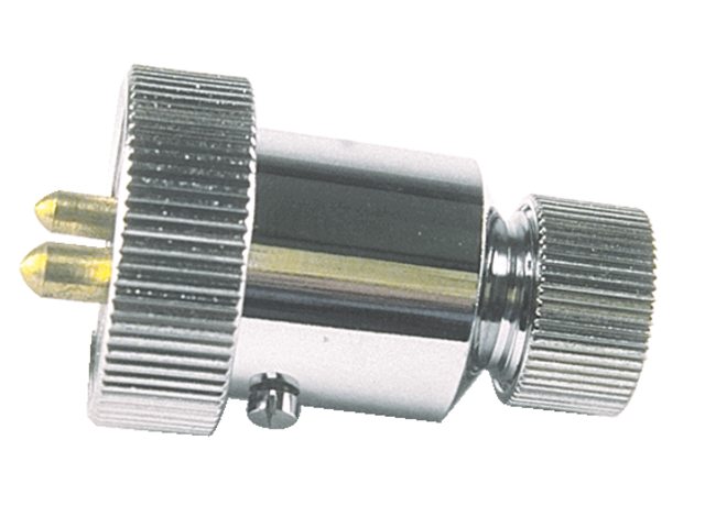 Stekker verchroomd 3A 2p