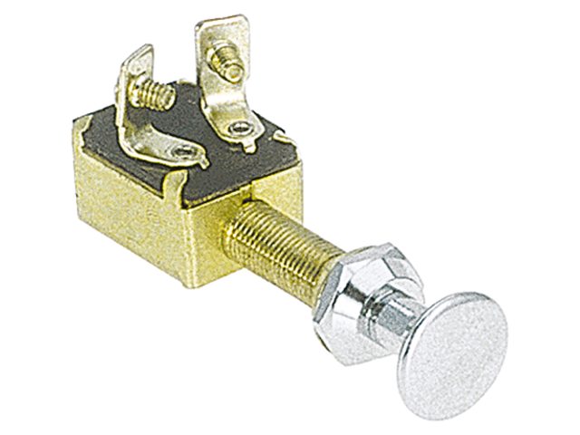 Trekschakelaar. verchroomd