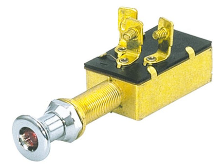 Trekschakelaar 12-24V rood licht