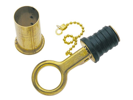 Lensplug messing 25mm