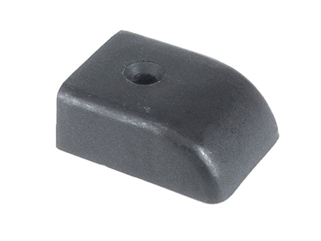 Buiskapbeslag eindstuk voor rail