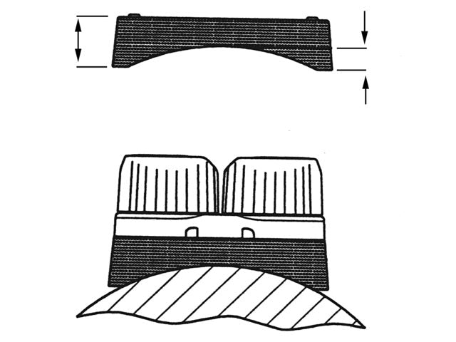 RF5416 medium curved suRF base