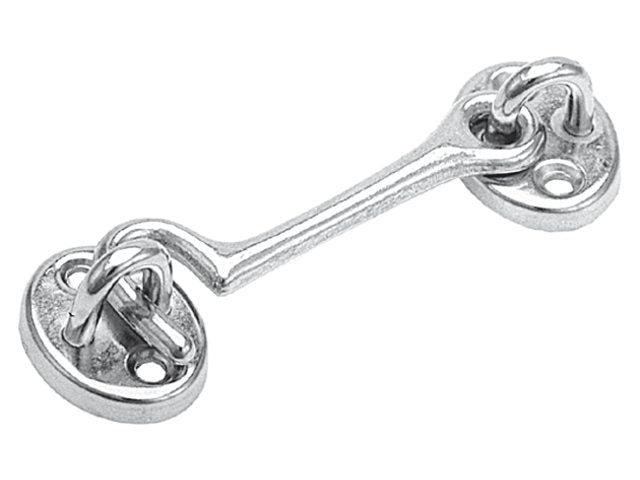 Kajuithaak 3 messing verchroomd 76mm