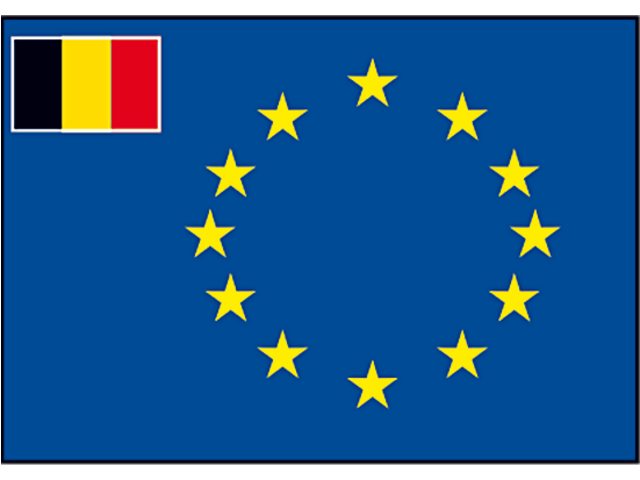RVE vlag belgie koopvaardij 70x100