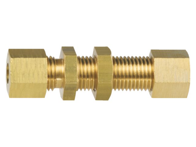 Schotdorvoer messing 8mm knel x 8mm knel