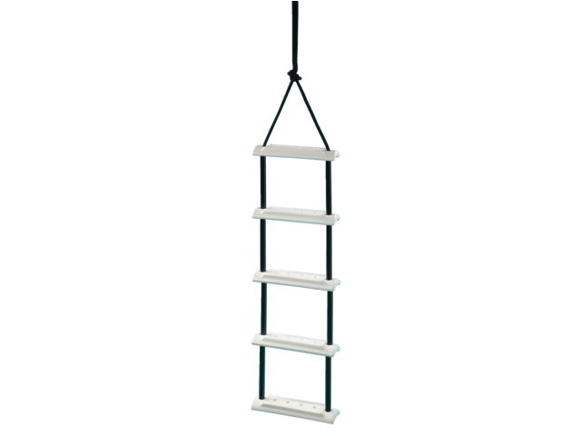 Talamex rope ladder 4 steps – nylon, anti-slip steps, white, compact ...