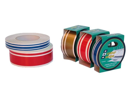 Colourstripes T1 mid blauw 19mm 10m