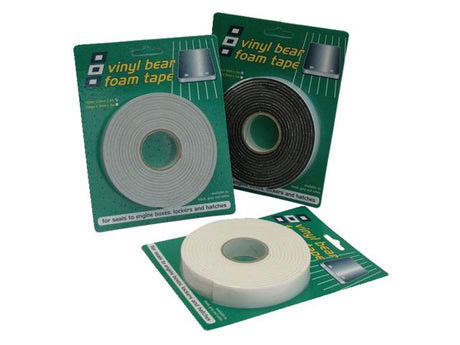 Vinyl foam tape zwart 19x3mm 3m