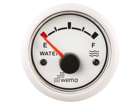 Tankmeter water wit