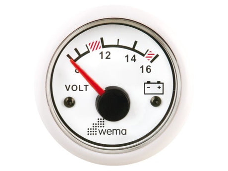 Voltmeter 12V wit