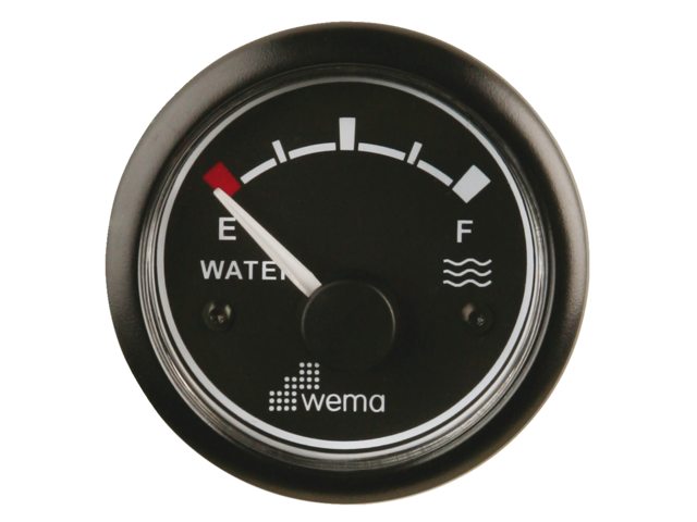 Tankmeter water zwart