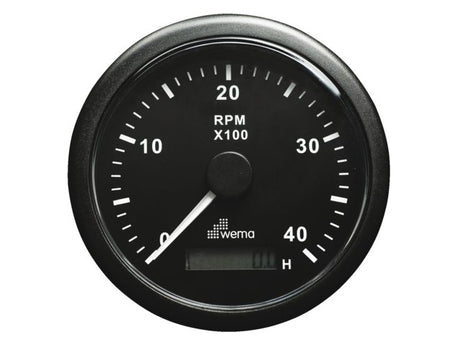 Toerenteller 4000/U zwart