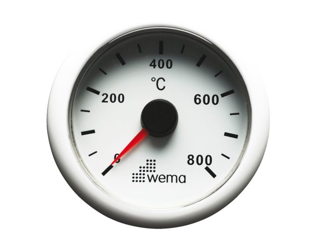 Uitlaattemperatuur wit