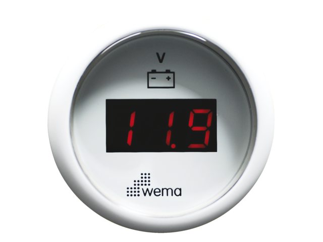 Voltmeter LED wit