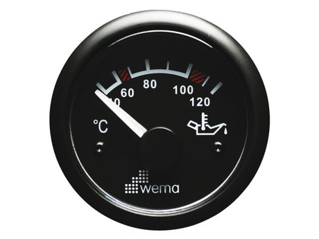 Olie temperatuur zwart