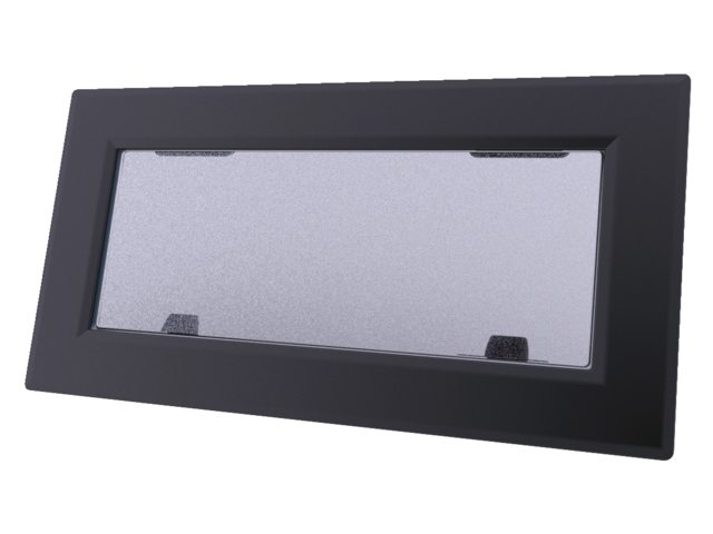 393429800 Portlight flush mitre 4 gry blk pl al blk