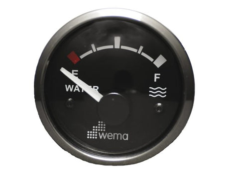 Silver serie tankmeter water zwart