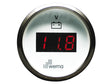 Silver serie voltmeter LED 12V wit