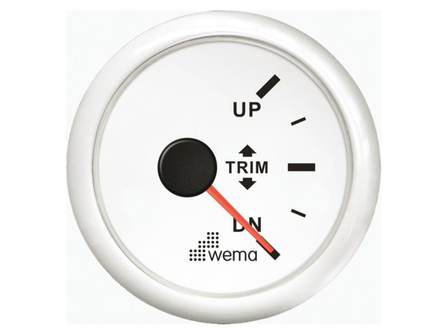 Motor trim meter wit