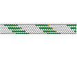 Dynamic wit/groen 12mm per meter