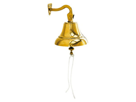 Scheepsbel met houder messing 10cm