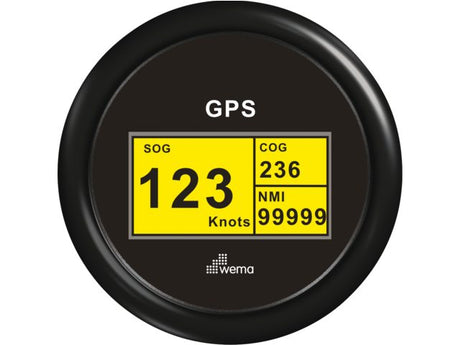 GPS speedometer digitaal zwart