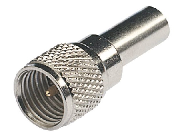 Coax plug mini UHF male RA157