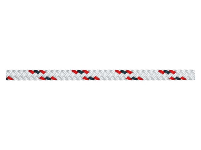 Tiptolest allround wit/rood 6mm per meter
