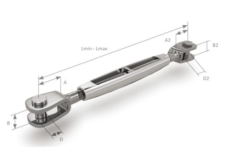 Spanner gaffel-gaffel 1/2 brons