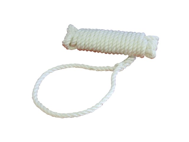 Landvast polypropyleen 16mm 12m wit