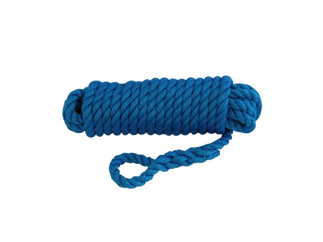 Fenderlijn polypropyleen 10mm 2.5m blauw