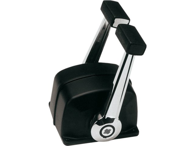 B74 bedieninsunit dubbel zwart/verchroomd