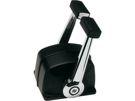 B74 bedieninsunit dubbel zwart/verchroomd