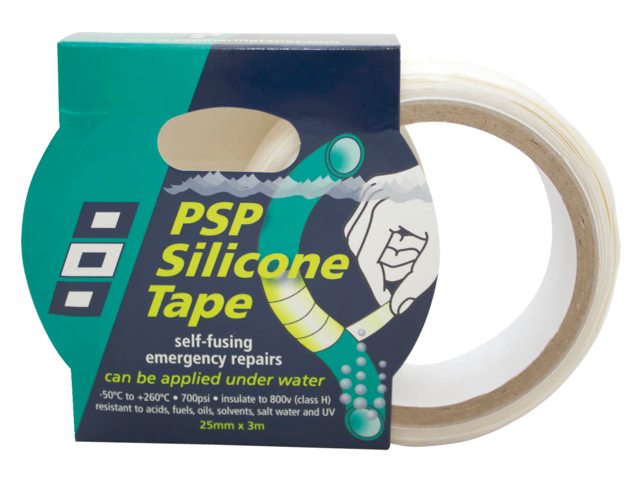 Siliconen tape zwart 25mm 3m