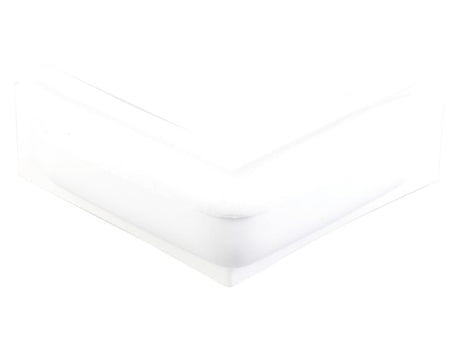 Steigerfender hoek 25+25x7x10cm wit