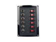 Schakelpaneel met circuitbreaker zwart