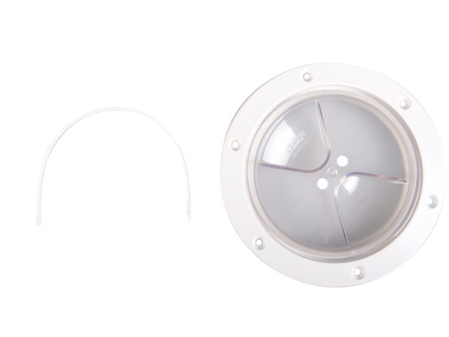 Inspectieluik wit/transparant 203mm