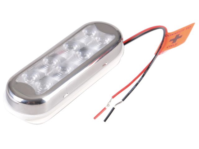 Bimini lamp buis of vlakke montage zonder schakelaar 12-24V