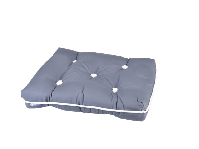 Kapok kussen antraciet dubbel